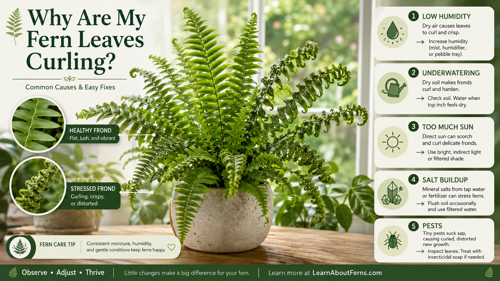 Why Are My Fern Leaves Curling? (Causes + Easy Fixes)