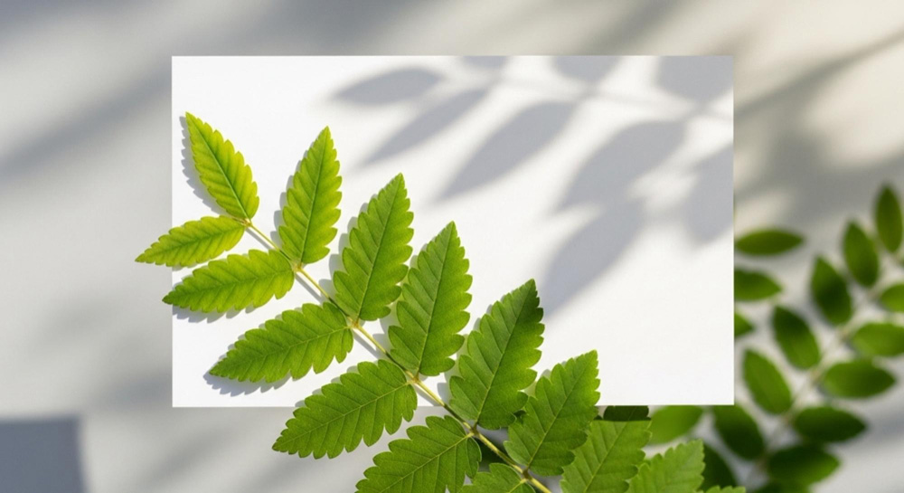 Maidenhair fern with small fan-shaped leaflets